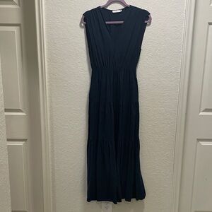 Casual Navy Sleeveless Dress